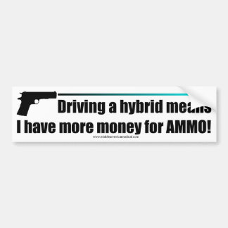 Meer geld voor Ammo! Bumpersticker