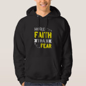 Meer geloof dan angst hoodie (Voorkant)