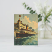 Meer Genève Boat Briefkaart (Staand voorkant)