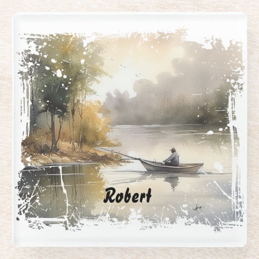 Meer Gevist Glazen Onderzetter (Voorkant)