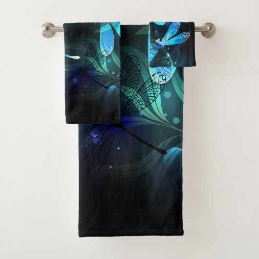 Meer gloeiende libellen bad handdoek (Insitu)