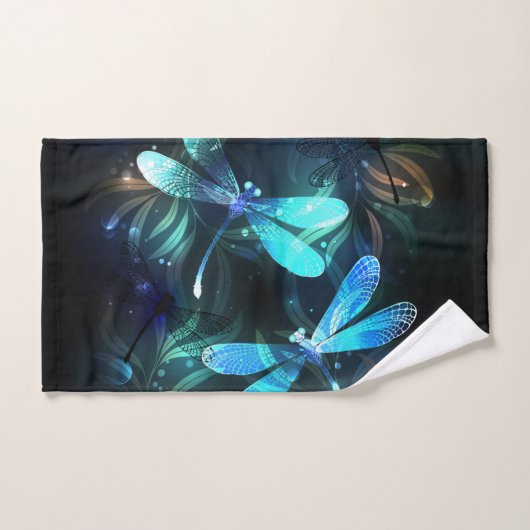 Meer gloeiende libellen bad handdoek (Handdoek)