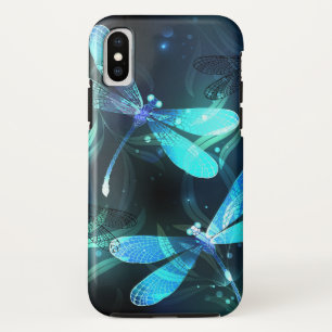 Meer gloeiende libellen iPhone x hoesje