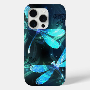Meer gloeiende libellen iPhone 15 pro case