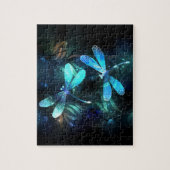 Meer gloeiende libellen legpuzzel (Verticaal)