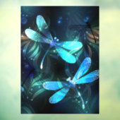 Meer gloeiende libellen raamsticker (Vel 3)