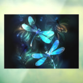 Meer gloeiende libellen raamsticker (Vel 3)