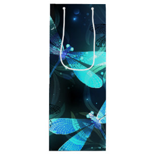 Meer gloeiende libellen wijn cadeautas