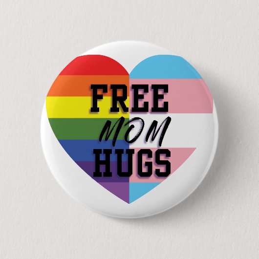 Meer gratis mam-hugs! ronde button 5,7 cm (Voorkant)