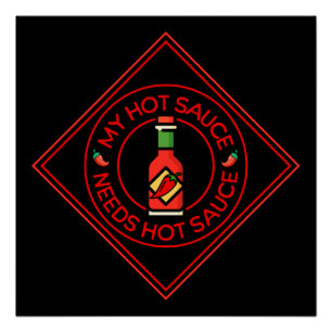 Meer hete saus perfect poster