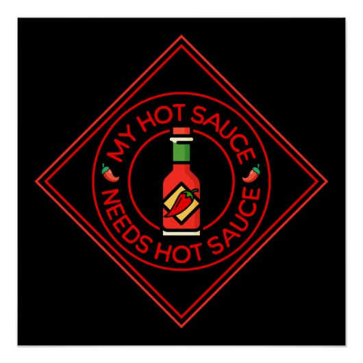 Meer hete saus perfect poster (Voorkant)