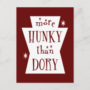 Meer Hunky dan Dory Dark Briefkaart