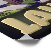 MEER Huron Retro Roger Broders Reisposter Poster (Hoek)