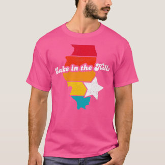Meer in de Hills Illinois Distress Souv T-shirt