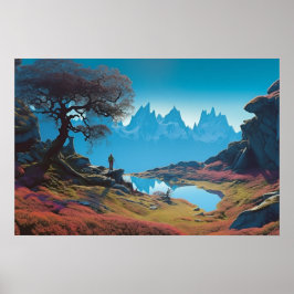 Meer in de hooglanden poster