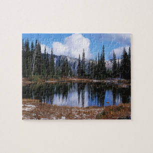 Meer in het nationaal park Mt. Rainier Legpuzzel