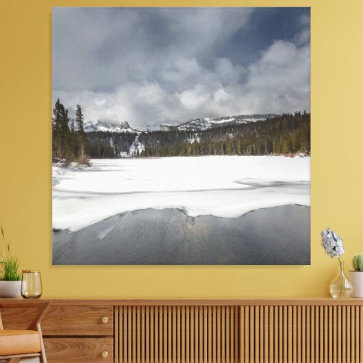 Meer in Sierra Nevada Canvas Afdruk (Insitu (Woonkamer))
