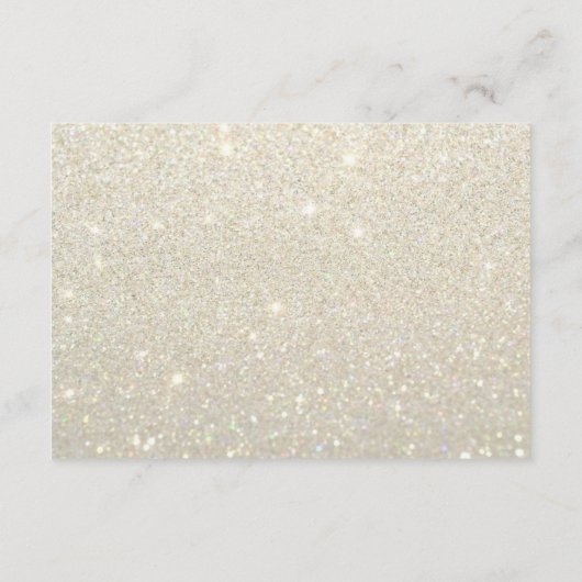 Meer info-trouwkaart - White Gold Glit Fab Informatiekaartje (Achterkant)