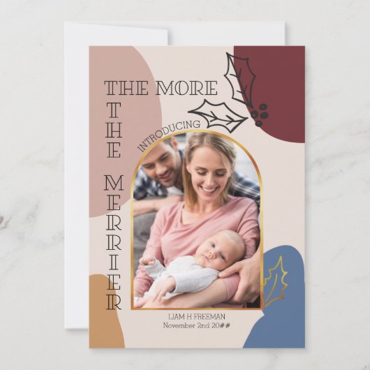 Meer informatie over de foto Holly en Shapes Birth Aankondiging (Voorkant)