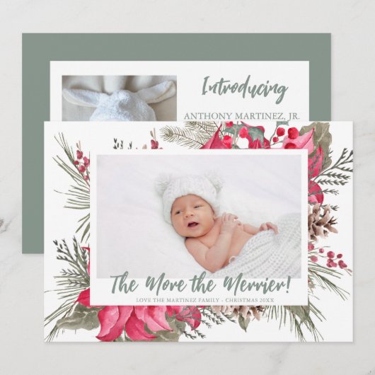 Meer informatie over de kerstfoto van Merrier Poin Aankondiging (Voorkant / Achterkant)