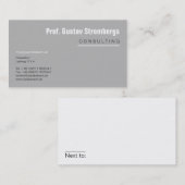 Meer informatie visitekaartje (Voorkant / Achterkant)