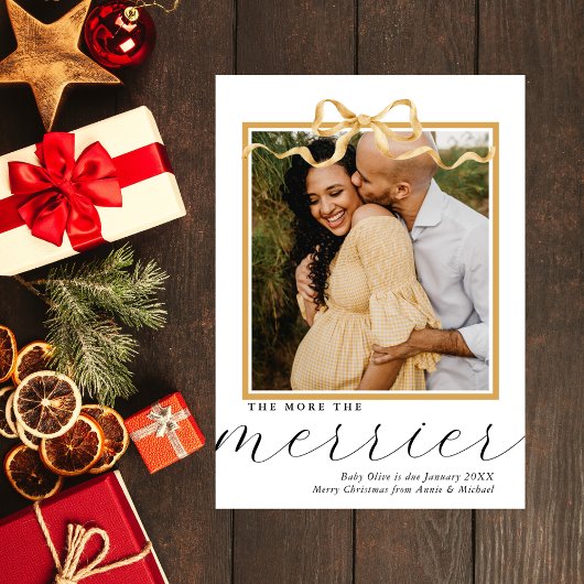 Meer is Meer Kerst Zwangerschap Aankondiging