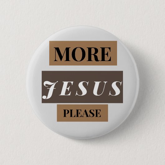 Meer Jezus Ronde Button 5,7 Cm (Voorkant)