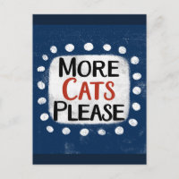 Meer katten alsjeblieft Briefkaart
