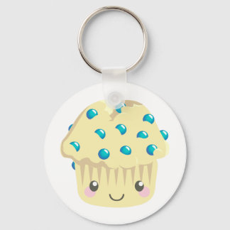 Meer Kawaii Muffin-gezichten Sleutelhanger