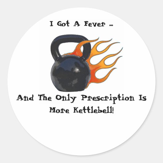 Meer Kettlebell Sticker (Voorkant)
