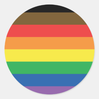 Meer Kleur Meer Pride Rainbow LGBT Ronde Sticker