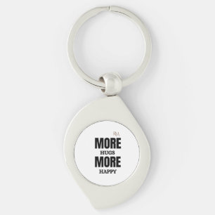 Meer Knuffels Meer Gelukkig Cute Positief Design Sleutelhanger