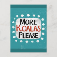 Meer koala's alstublieft Briefkaart