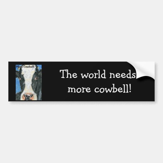 Meer Koebel! Bumpersticker (Voorkant)