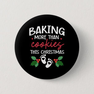 Meer koekjes bakken dan deze kerstbar ronde button 5,7 cm
