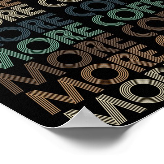 meer koffie - minnaar - tekst poster (Hoek)