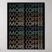 meer koffie - minnaar - tekst poster (Voorkant)
