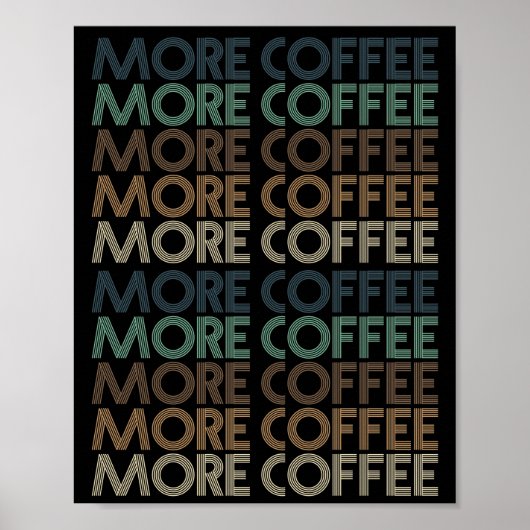 meer  koffie - minnaar - tekst poster (Voorkant)