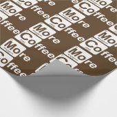 Meer koffie-periodieke tabel cadeaupapier (Hoek)