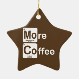 Meer koffie-periodieke tabel keramisch ornament