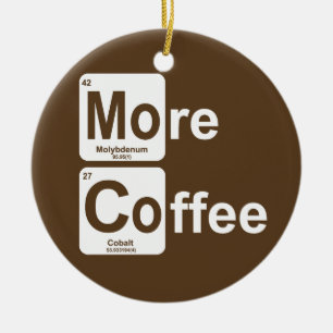 Meer koffie-periodieke tabel keramisch ornament