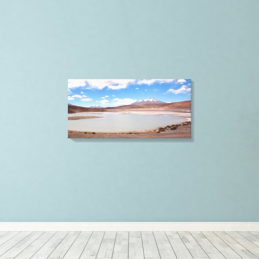 Meer landschap op het Altiplano canvas (Insitu (Houten vloer))