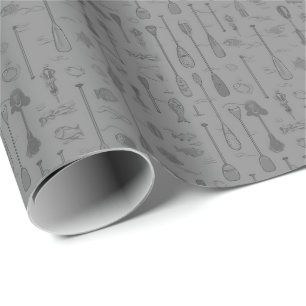 Meer Leven Inpakpapier - Monochroom