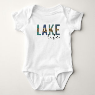 Meer Leven Luipaard Print Typografie Romper