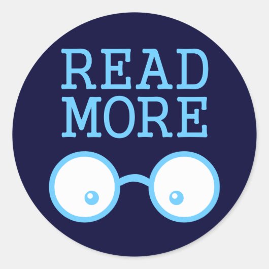 Meer lezen ronde sticker (Voorkant)
