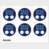 Meer lezen ronde sticker (Vel)