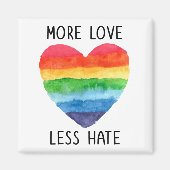 Meer Liefde Minder Haat Magneet (Voorkant)