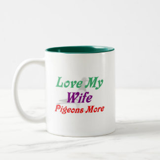 Meer liefde voor mijn vrouw tweekleurige koffiemok