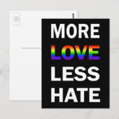 Meer liefdesminder haat Briefkaart (Voorkant / Achterkant)