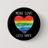 Meer liefdesminder haat Button (Voorkant)